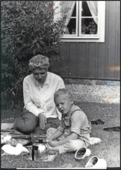 Margot Danell med brodern Stigs son, Tony