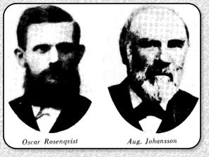 Lrare Oscar Rosenqvist och kantor August Johansson