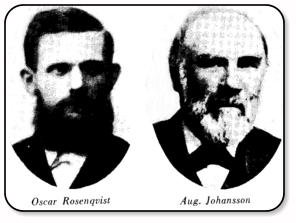 L�rare Oscar Rosenqvist och kantor August Johansson