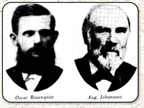 L�rare Oscar Rosenqvist och kantor August Johansson
